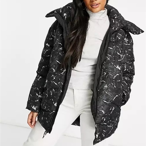 The North Face Coat Palomar Parka Puffer in Black Abstract - Picture 1 of 9